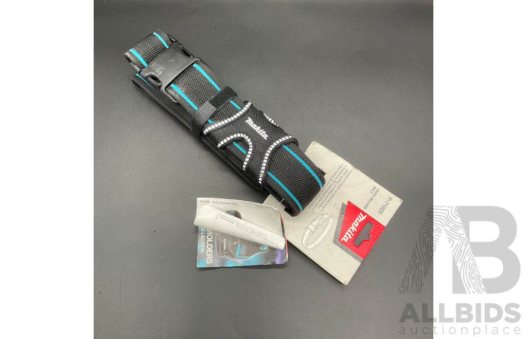 MAKITA Tool Storage Accessories and Drill Bit Sets - Lot of 6