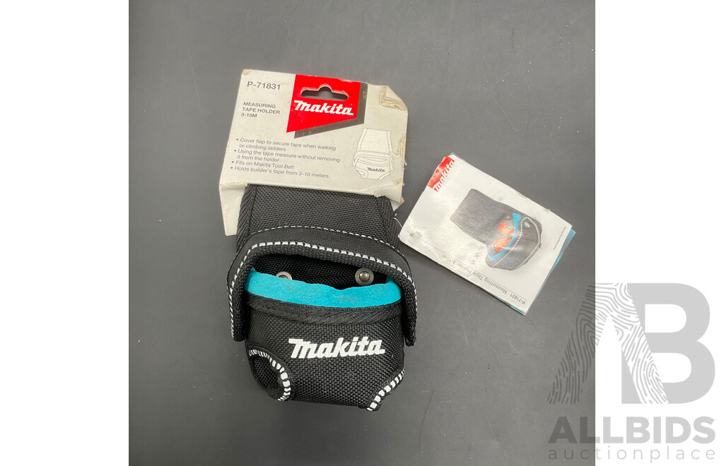 MAKITA Tool Storage Accessories and Detector - Lot of 7