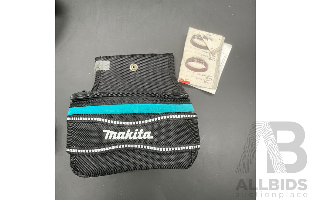 MAKITA Tool Storage Accessories and Detector - Lot of 6