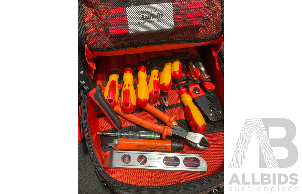 CRESCENT Electrician Apprentice Bag with Assorted Tools and Storage Box