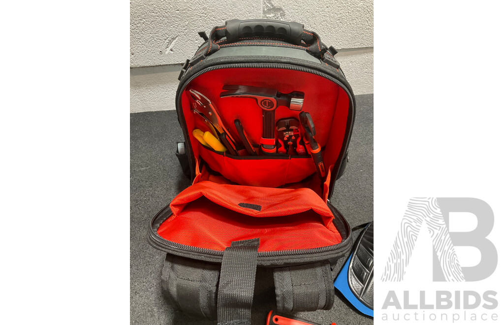 CRESCENT Electrician Apprentice Bag with Assorted Tools and Storage Box