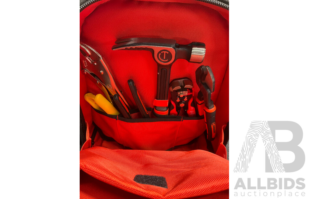 CRESCENT Electrician Apprentice Bag with Assorted Tools and Storage Box