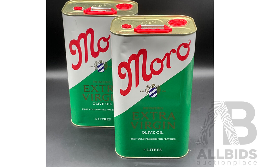 MORO Primerg Extra Virgin Olive Oil 4L - Lot of 2