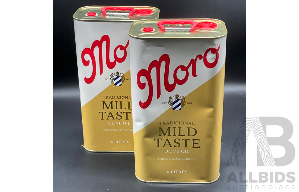 MORO Tradicional Mild Taste Olive Oil 4L - Lot of 2