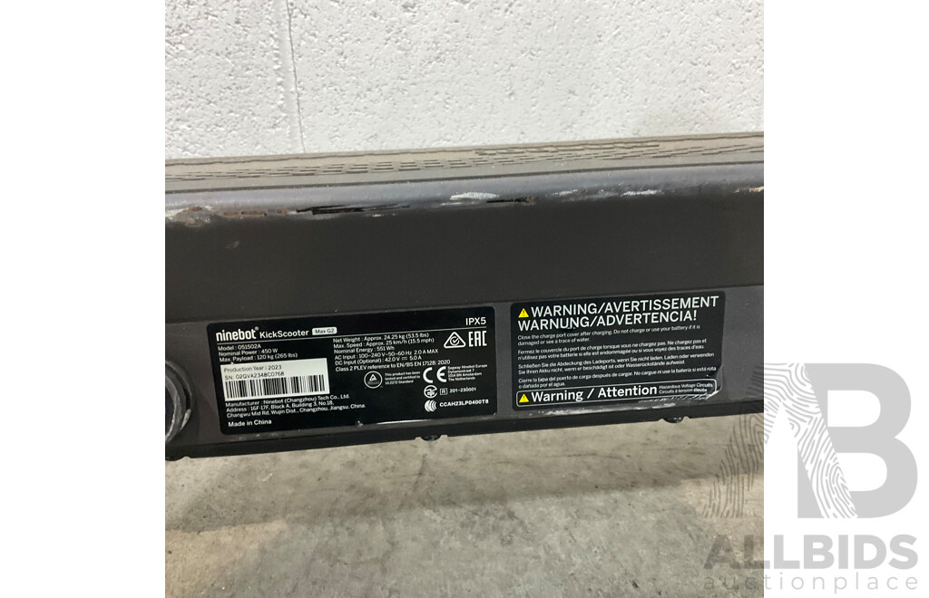 SEGWAY Ninebot MAX G2 Electric Scooter