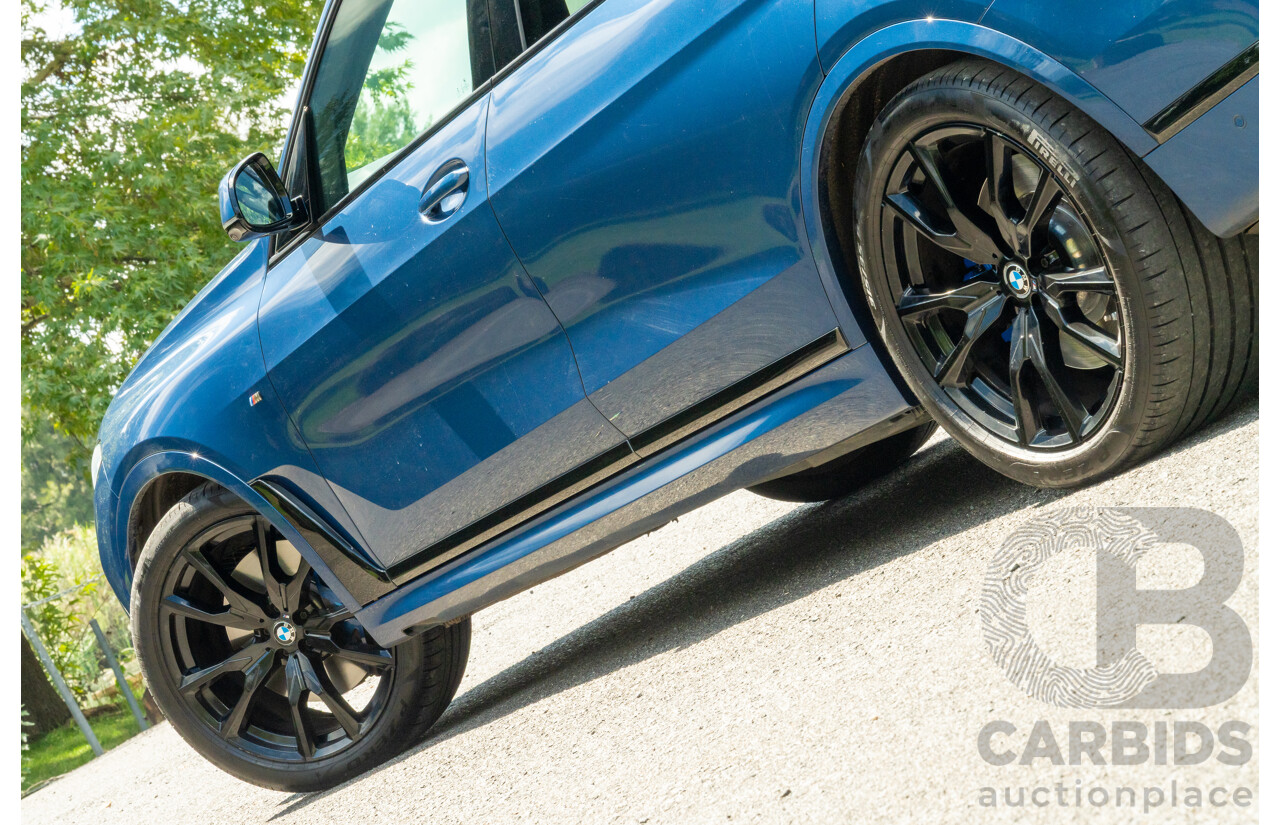 08/2020 BMW X7 M50i (AWD) G07 4d Wagon Phytonic Blue Metallic Twin Turbo V8 4.4L - 7 Seater