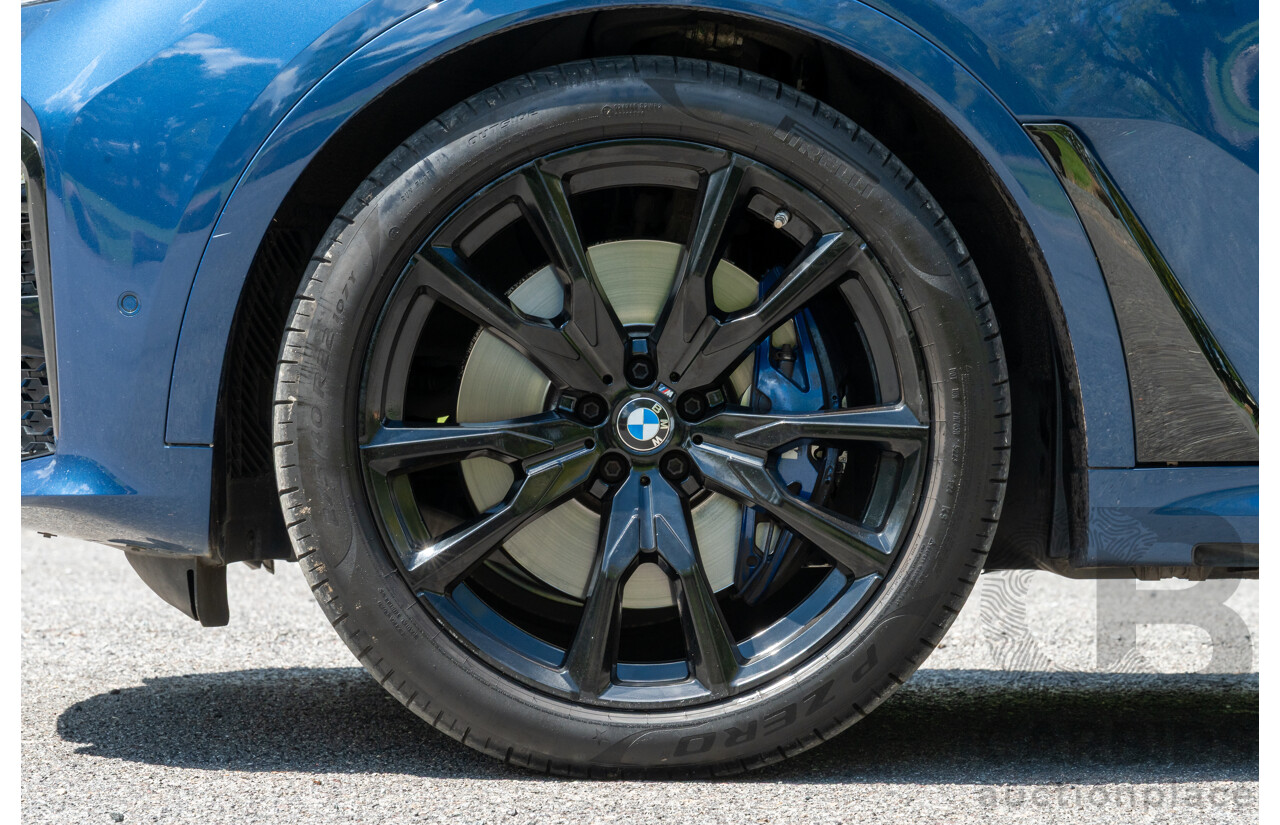 08/2020 BMW X7 M50i (AWD) G07 4d Wagon Phytonic Blue Metallic Twin Turbo V8 4.4L - 7 Seater