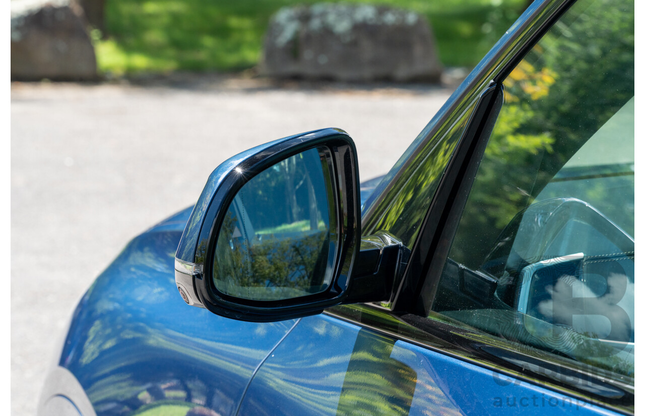 08/2020 BMW X7 M50i (AWD) G07 4d Wagon Phytonic Blue Metallic Twin Turbo V8 4.4L - 7 Seater