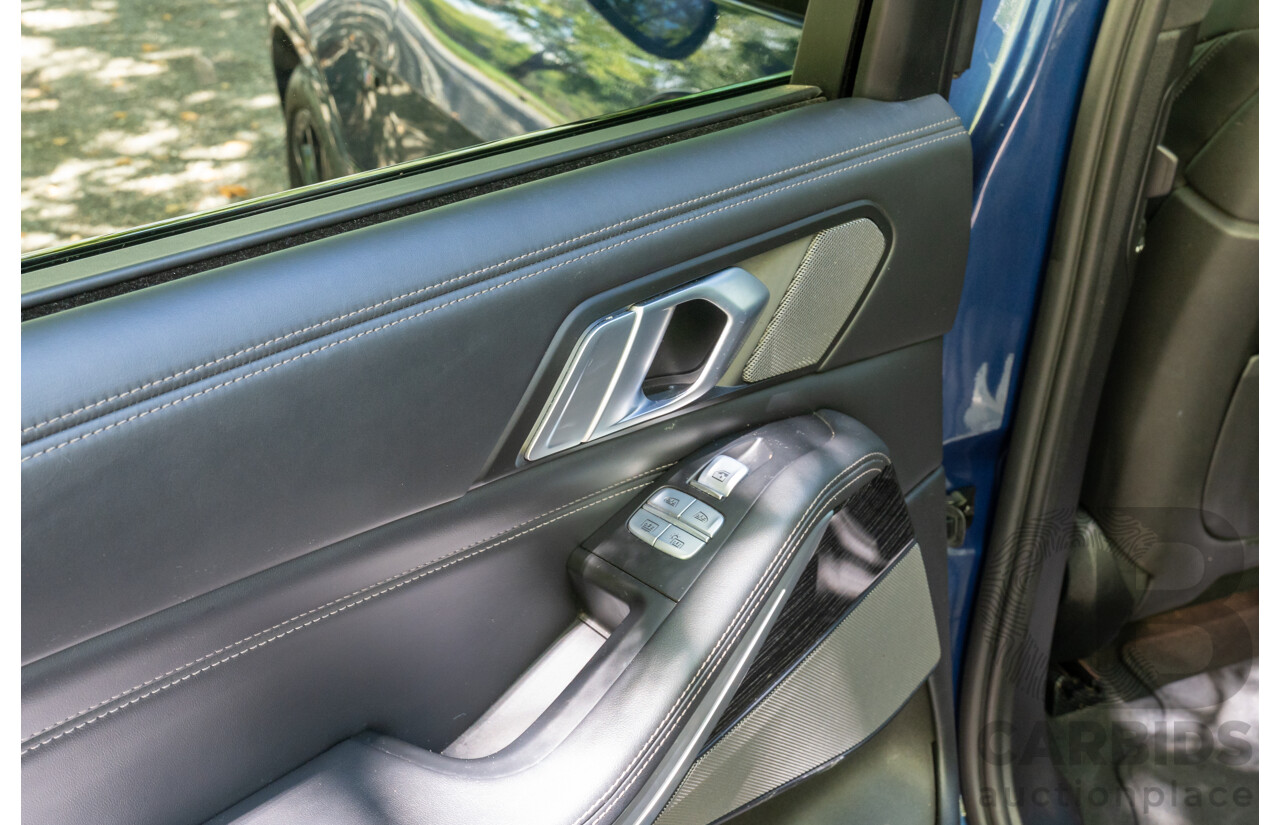 08/2020 BMW X7 M50i (AWD) G07 4d Wagon Phytonic Blue Metallic Twin Turbo V8 4.4L - 7 Seater