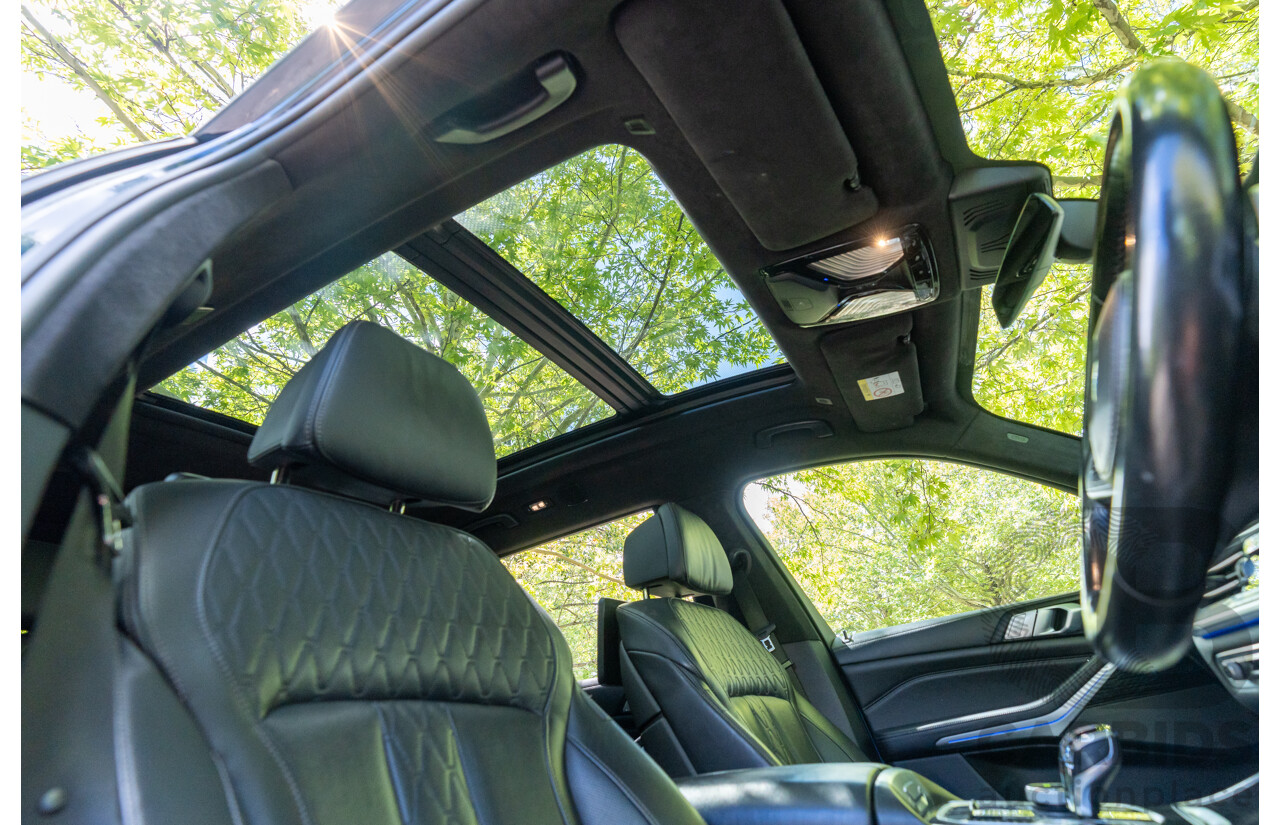 08/2020 BMW X7 M50i (AWD) G07 4d Wagon Phytonic Blue Metallic Twin Turbo V8 4.4L - 7 Seater