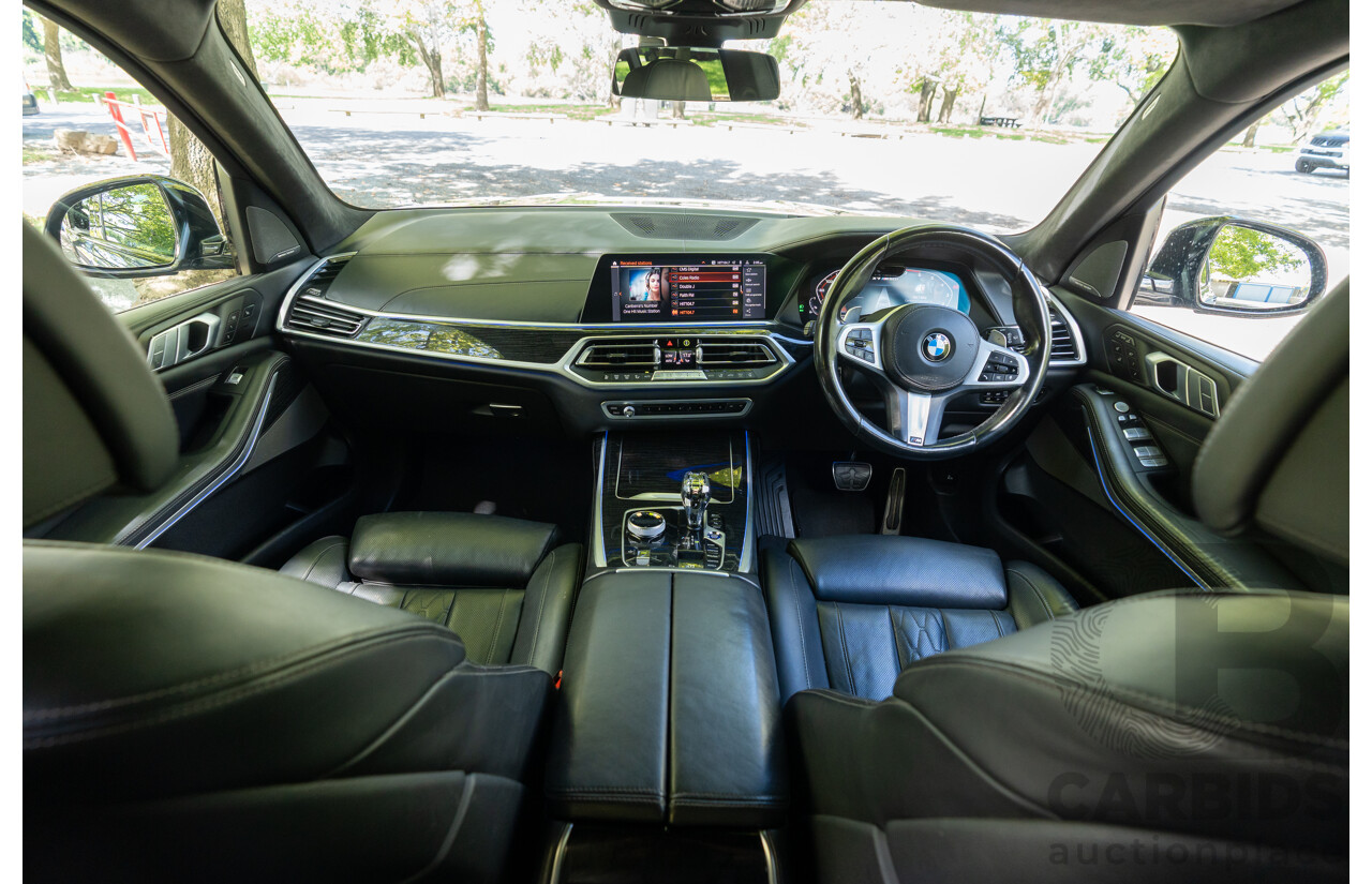 08/2020 BMW X7 M50i (AWD) G07 4d Wagon Phytonic Blue Metallic Twin Turbo V8 4.4L - 7 Seater