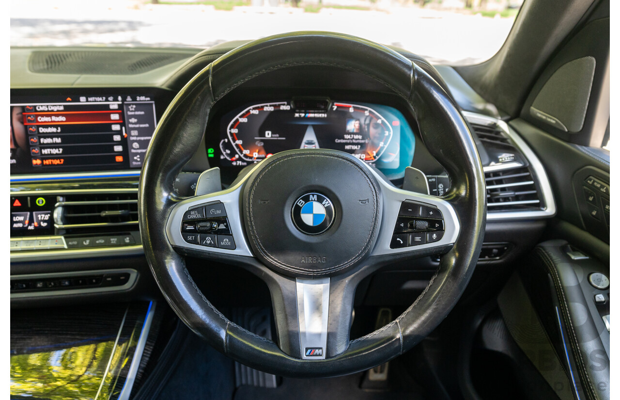 08/2020 BMW X7 M50i (AWD) G07 4d Wagon Phytonic Blue Metallic Twin Turbo V8 4.4L - 7 Seater