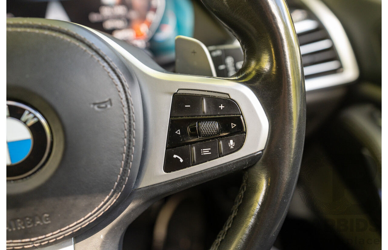 08/2020 BMW X7 M50i (AWD) G07 4d Wagon Phytonic Blue Metallic Twin Turbo V8 4.4L - 7 Seater