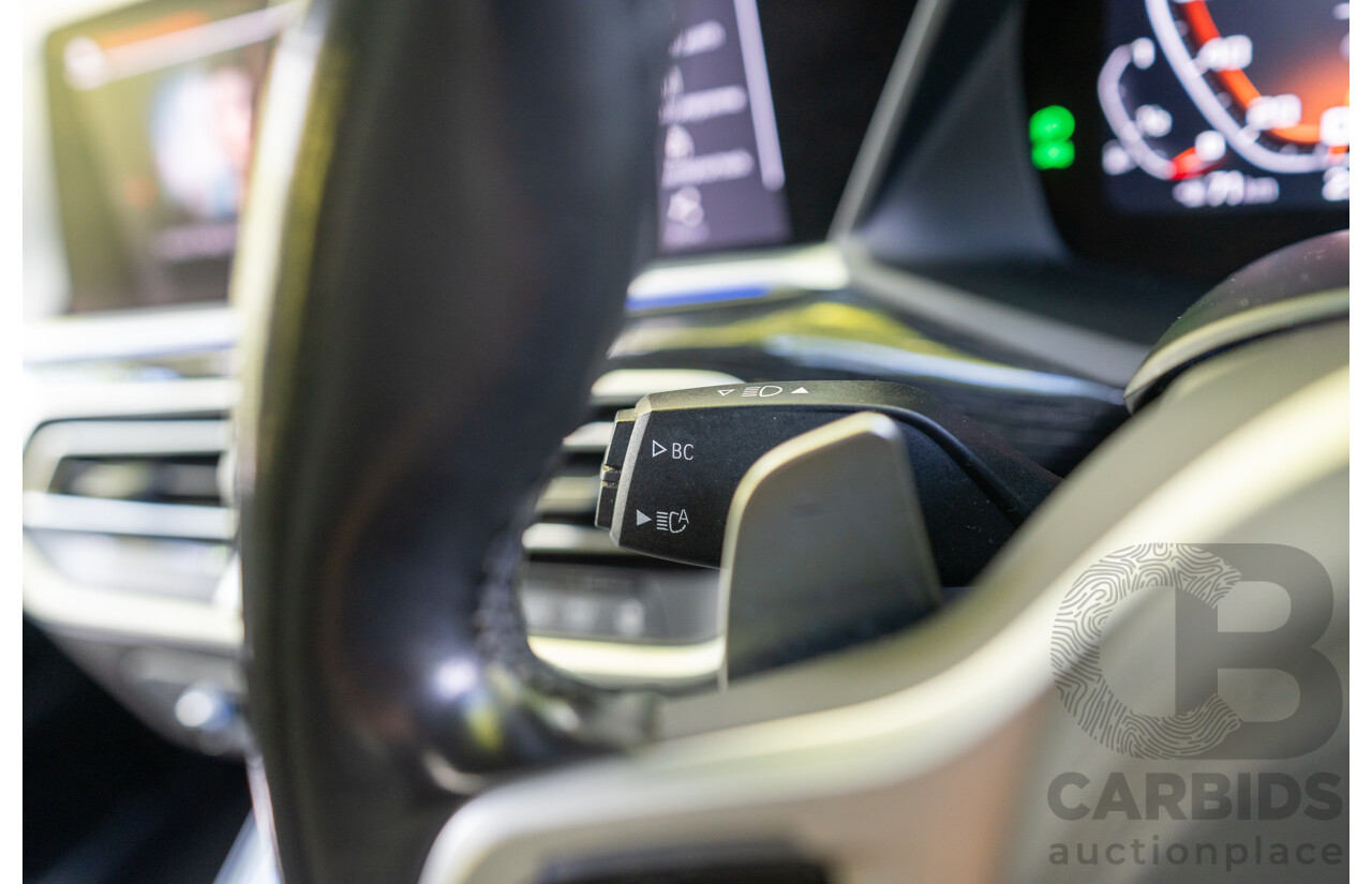 08/2020 BMW X7 M50i (AWD) G07 4d Wagon Phytonic Blue Metallic Twin Turbo V8 4.4L - 7 Seater