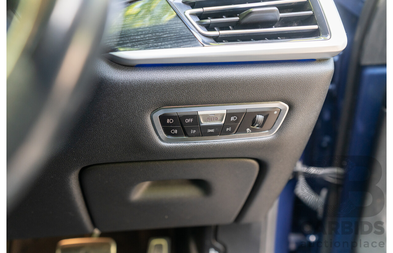 08/2020 BMW X7 M50i (AWD) G07 4d Wagon Phytonic Blue Metallic Twin Turbo V8 4.4L - 7 Seater