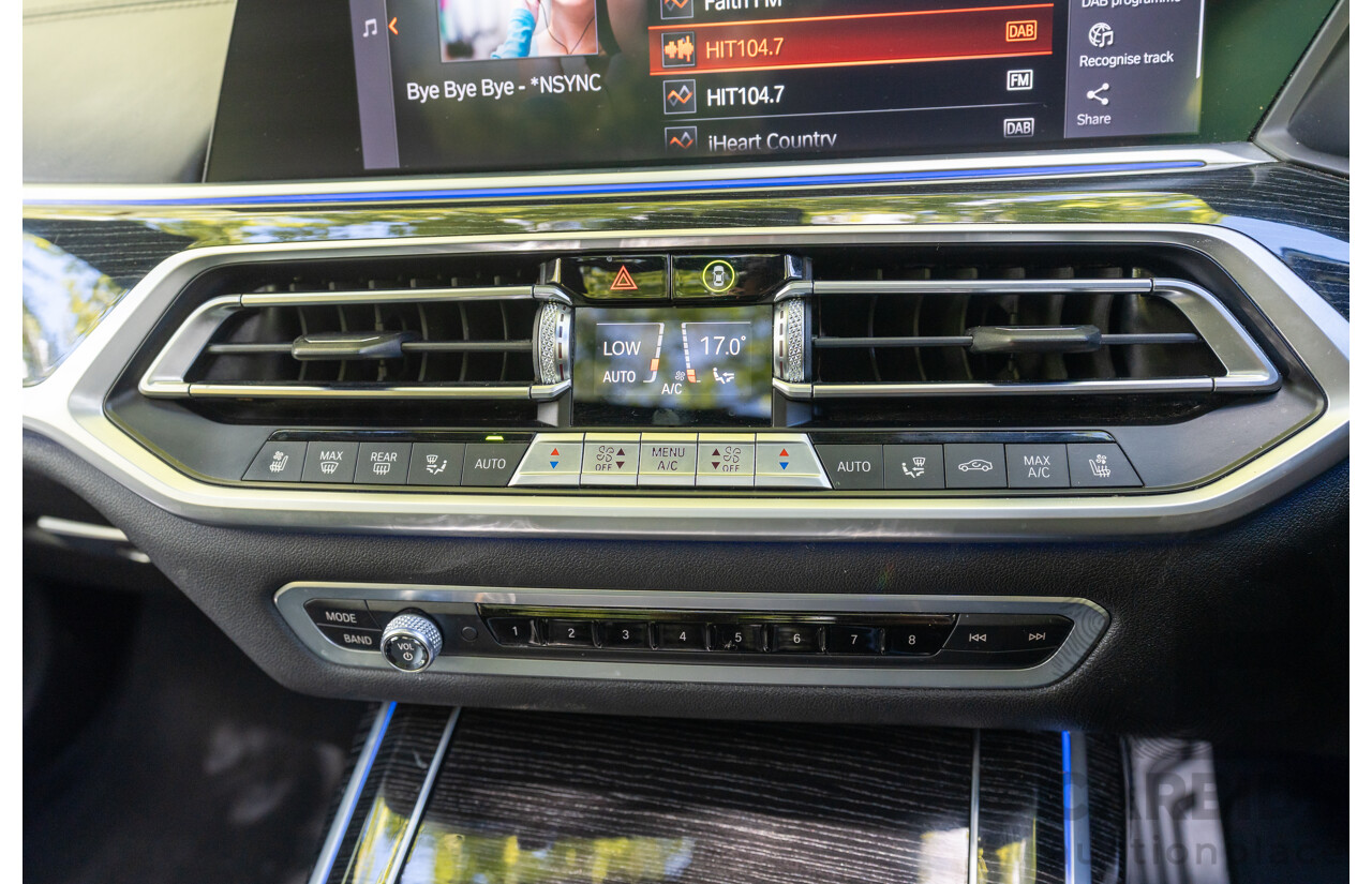 08/2020 BMW X7 M50i (AWD) G07 4d Wagon Phytonic Blue Metallic Twin Turbo V8 4.4L - 7 Seater