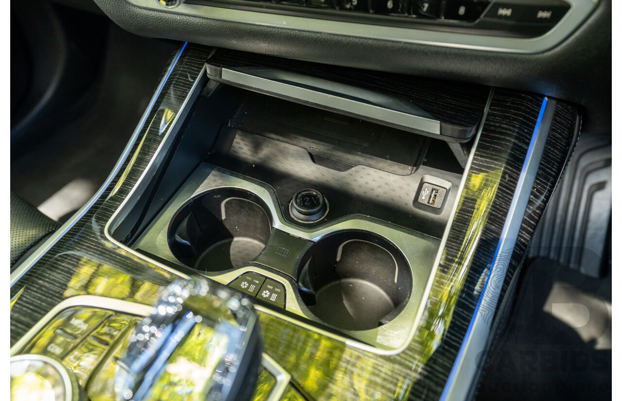 08/2020 BMW X7 M50i (AWD) G07 4d Wagon Phytonic Blue Metallic Twin Turbo V8 4.4L - 7 Seater