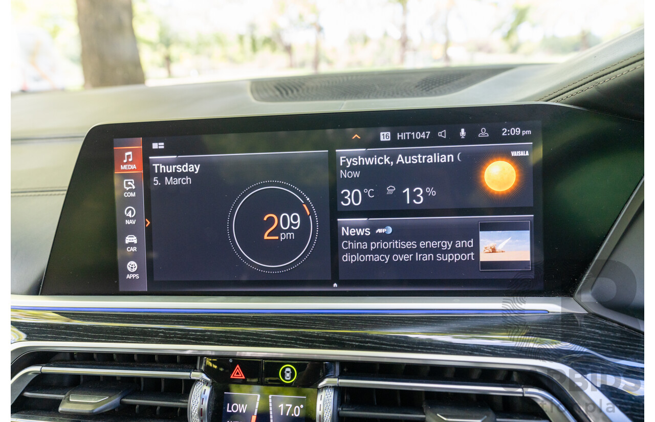 08/2020 BMW X7 M50i (AWD) G07 4d Wagon Phytonic Blue Metallic Twin Turbo V8 4.4L - 7 Seater