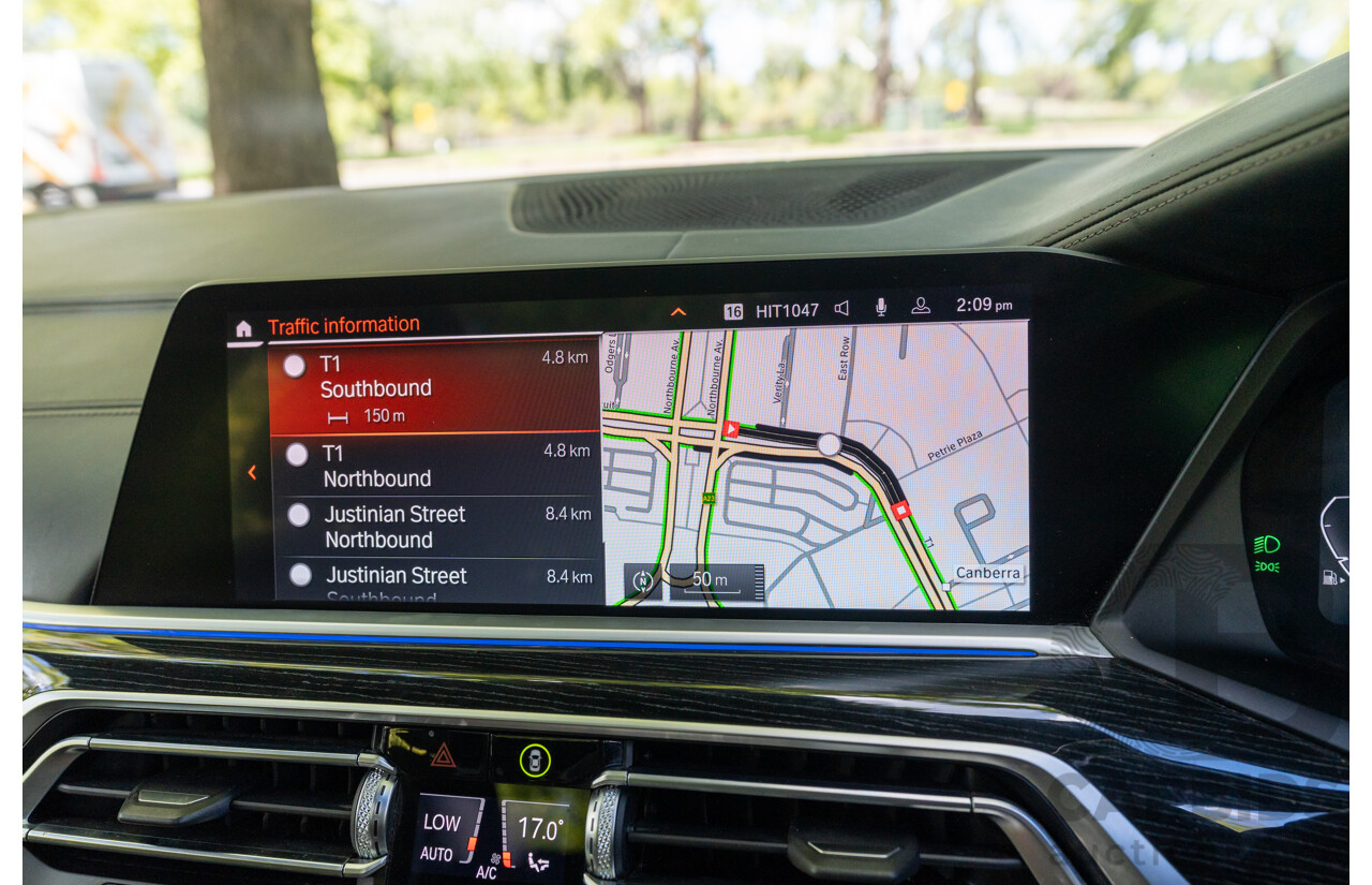 08/2020 BMW X7 M50i (AWD) G07 4d Wagon Phytonic Blue Metallic Twin Turbo V8 4.4L - 7 Seater