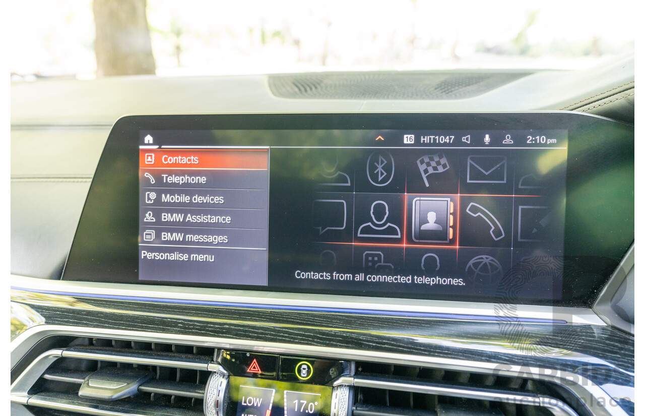 08/2020 BMW X7 M50i (AWD) G07 4d Wagon Phytonic Blue Metallic Twin Turbo V8 4.4L - 7 Seater