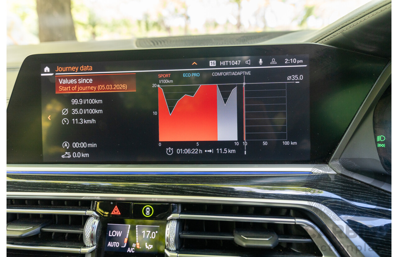 08/2020 BMW X7 M50i (AWD) G07 4d Wagon Phytonic Blue Metallic Twin Turbo V8 4.4L - 7 Seater