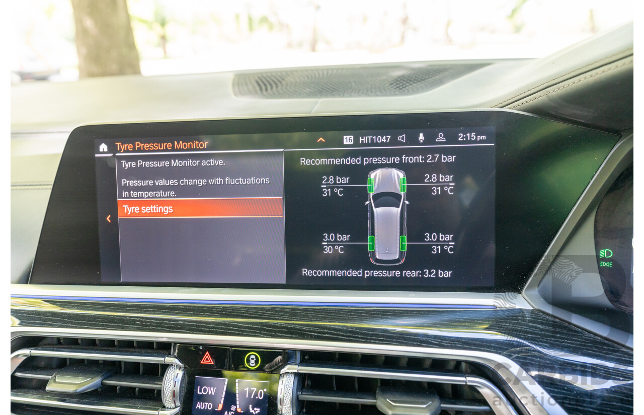 08/2020 BMW X7 M50i (AWD) G07 4d Wagon Phytonic Blue Metallic Twin Turbo V8 4.4L - 7 Seater