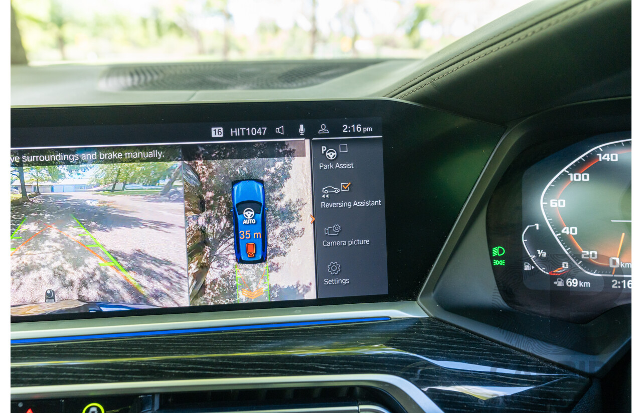 08/2020 BMW X7 M50i (AWD) G07 4d Wagon Phytonic Blue Metallic Twin Turbo V8 4.4L - 7 Seater