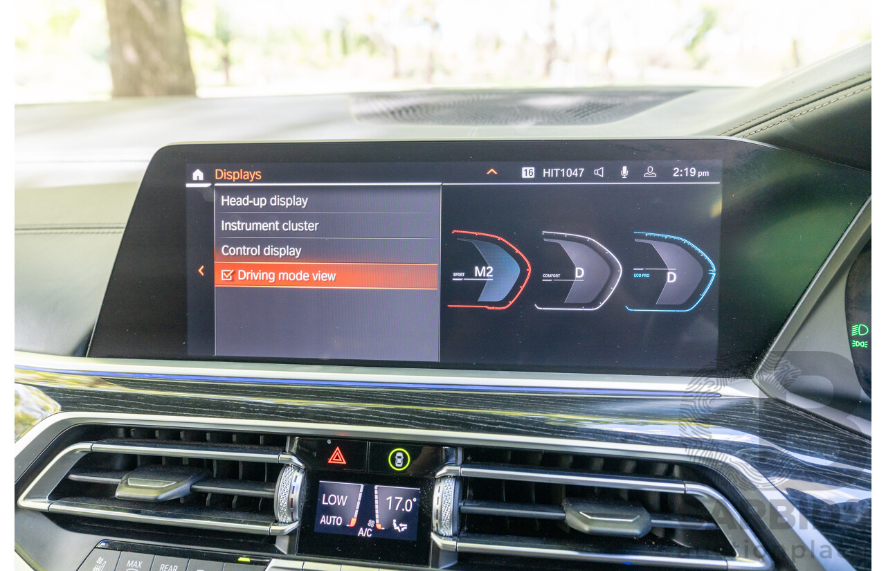 08/2020 BMW X7 M50i (AWD) G07 4d Wagon Phytonic Blue Metallic Twin Turbo V8 4.4L - 7 Seater