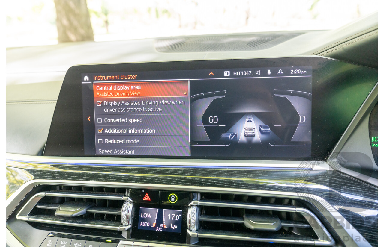 08/2020 BMW X7 M50i (AWD) G07 4d Wagon Phytonic Blue Metallic Twin Turbo V8 4.4L - 7 Seater