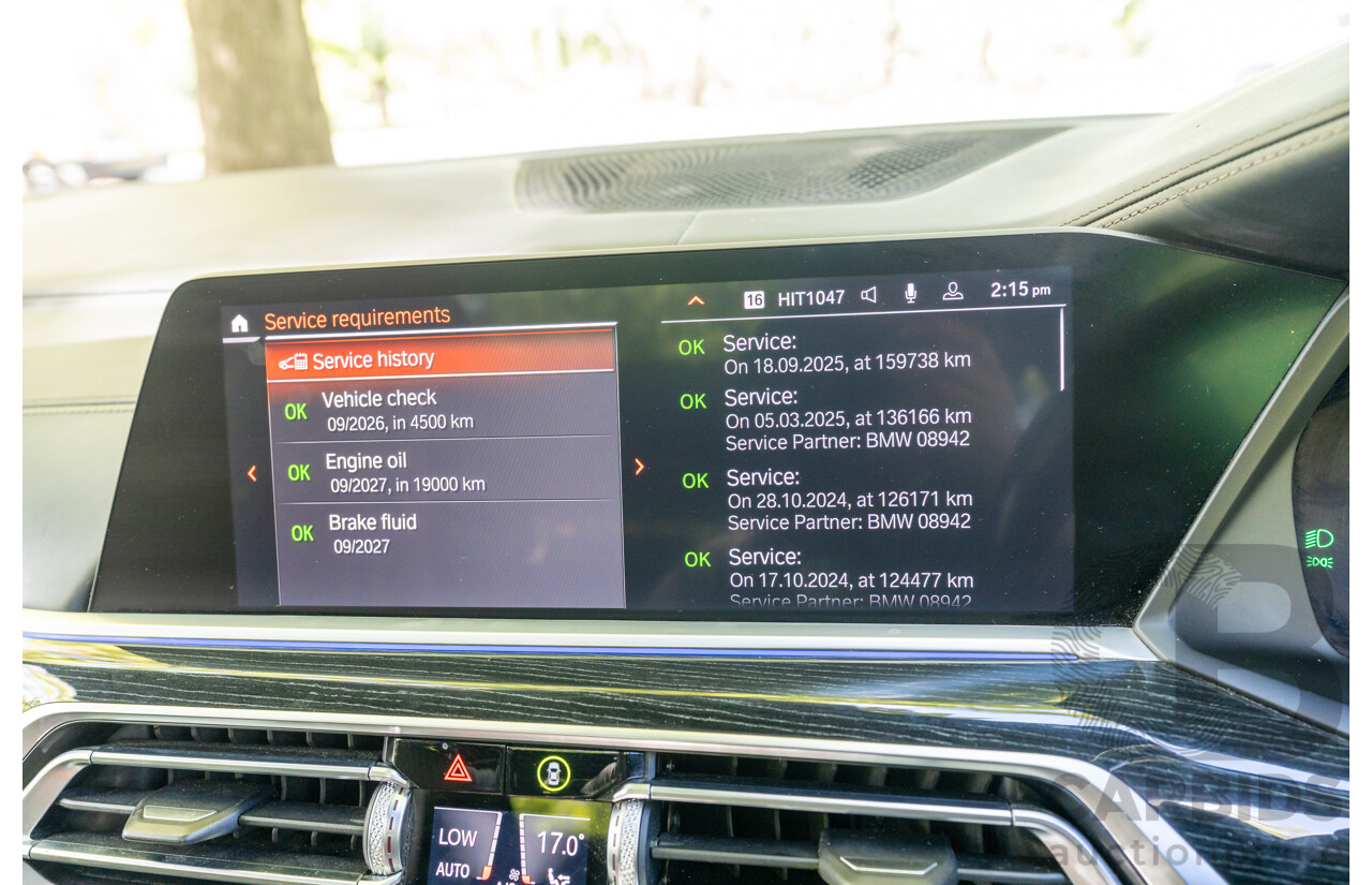 08/2020 BMW X7 M50i (AWD) G07 4d Wagon Phytonic Blue Metallic Twin Turbo V8 4.4L - 7 Seater