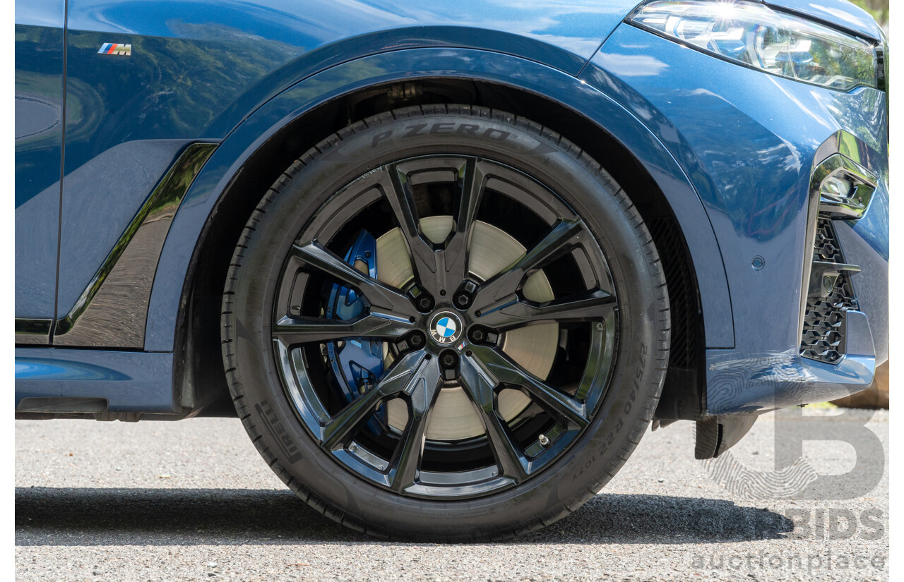 08/2020 BMW X7 M50i (AWD) G07 4d Wagon Phytonic Blue Metallic Twin Turbo V8 4.4L - 7 Seater