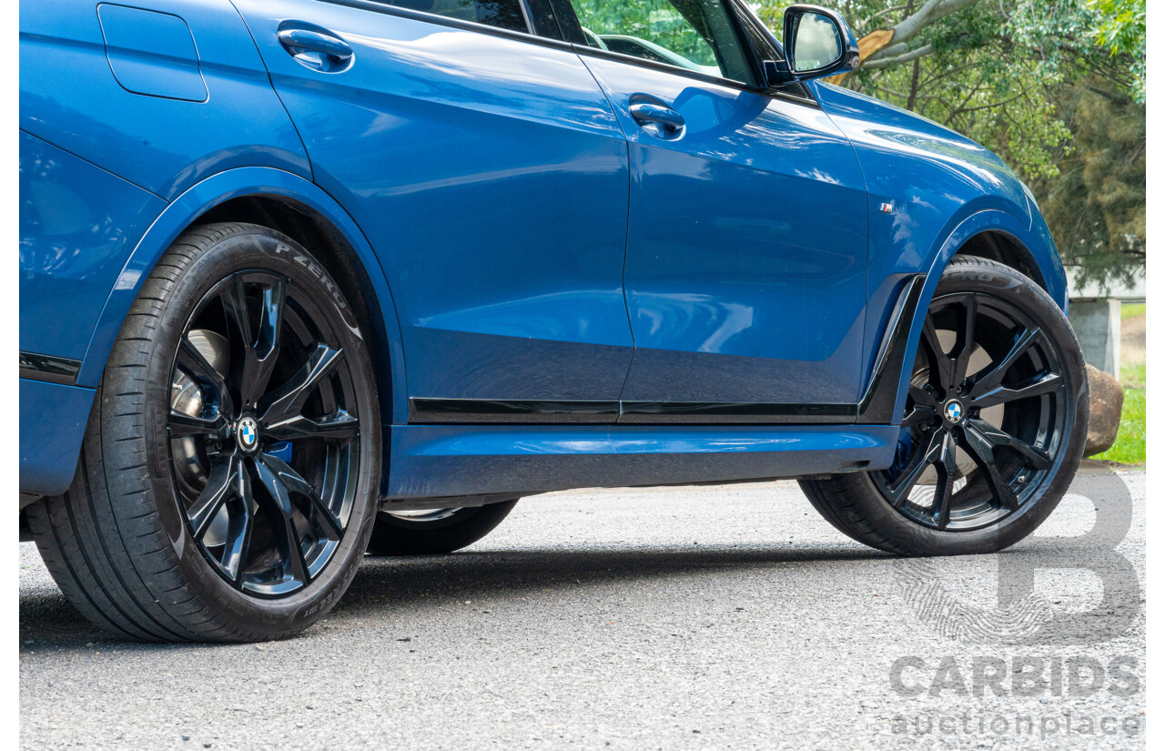 08/2020 BMW X7 M50i (AWD) G07 4d Wagon Phytonic Blue Metallic Twin Turbo V8 4.4L - 7 Seater