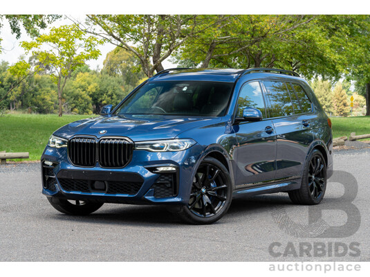 08/2020 BMW X7 M50i (AWD) G07 4d Wagon Phytonic Blue Metallic Twin Turbo V8 4.4L - 7 Seater