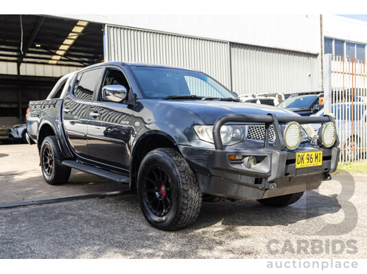 7/2012 Mitsubishi Triton GLX-R (4x4) MN MY12 Double Cab Utility Grey Turbo Diesel 2.5L