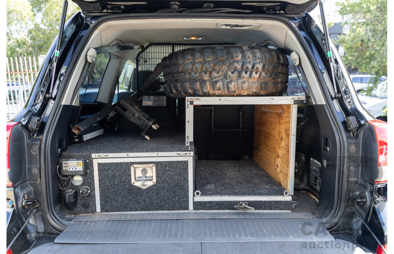 2/2008 Toyota Landcruiser GXL (4x4) VDJ200R 4d Wagon Ebony Black Turbo Diesel V8 4.5L