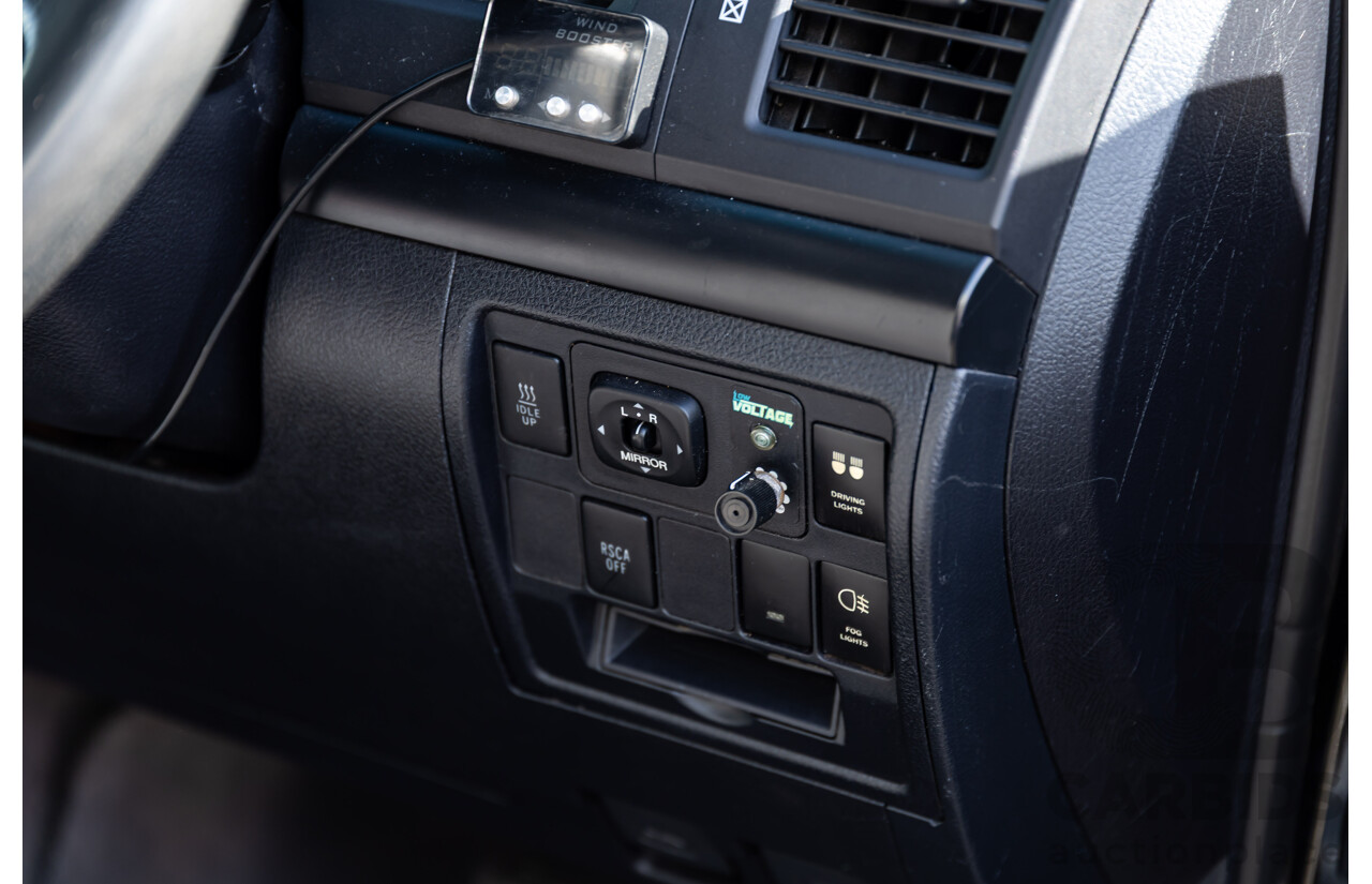 2/2008 Toyota Landcruiser GXL (4x4) VDJ200R 4d Wagon Ebony Black Turbo Diesel V8 4.5L