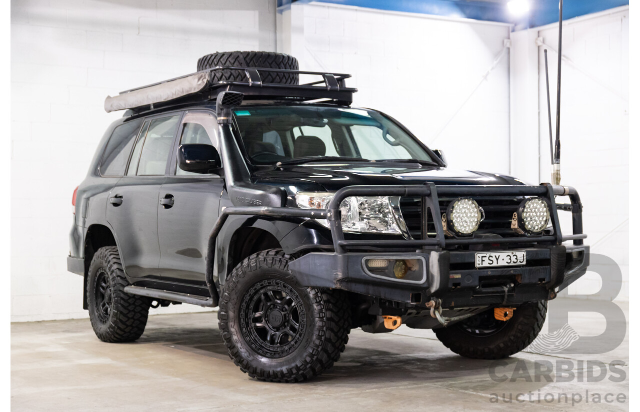 2/2008 Toyota Landcruiser GXL (4x4) VDJ200R 4d Wagon Ebony Black Turbo Diesel V8 4.5L