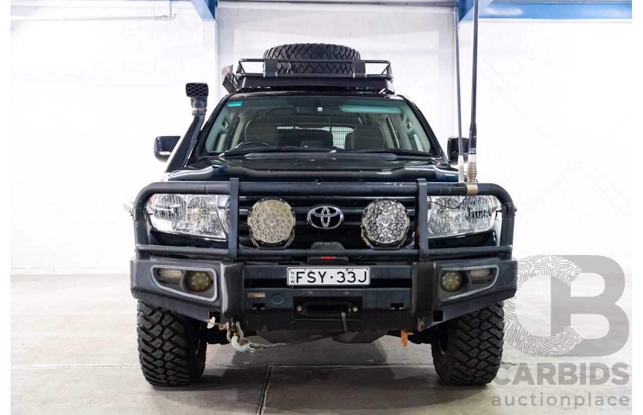 2/2008 Toyota Landcruiser GXL (4x4) VDJ200R 4d Wagon Ebony Black Turbo Diesel V8 4.5L