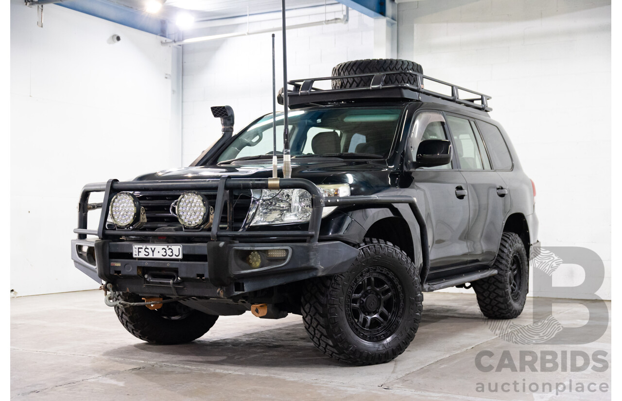2/2008 Toyota Landcruiser GXL (4x4) VDJ200R 4d Wagon Ebony Black Turbo Diesel V8 4.5L
