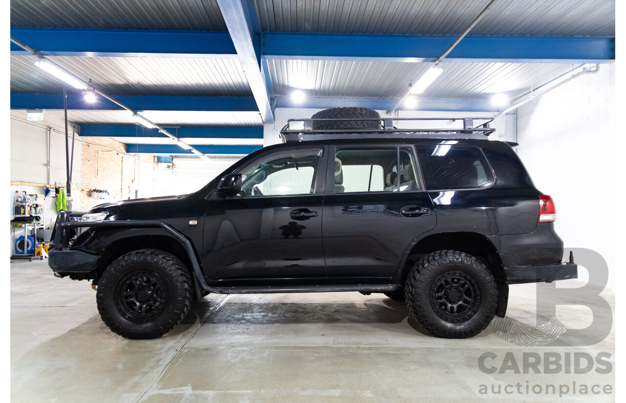 2/2008 Toyota Landcruiser GXL (4x4) VDJ200R 4d Wagon Ebony Black Turbo Diesel V8 4.5L