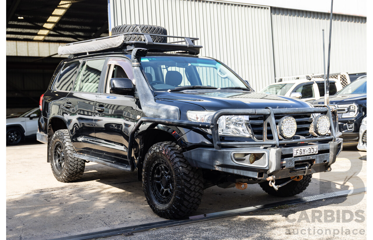 2/2008 Toyota Landcruiser GXL (4x4) VDJ200R 4d Wagon Ebony Black Turbo Diesel V8 4.5L