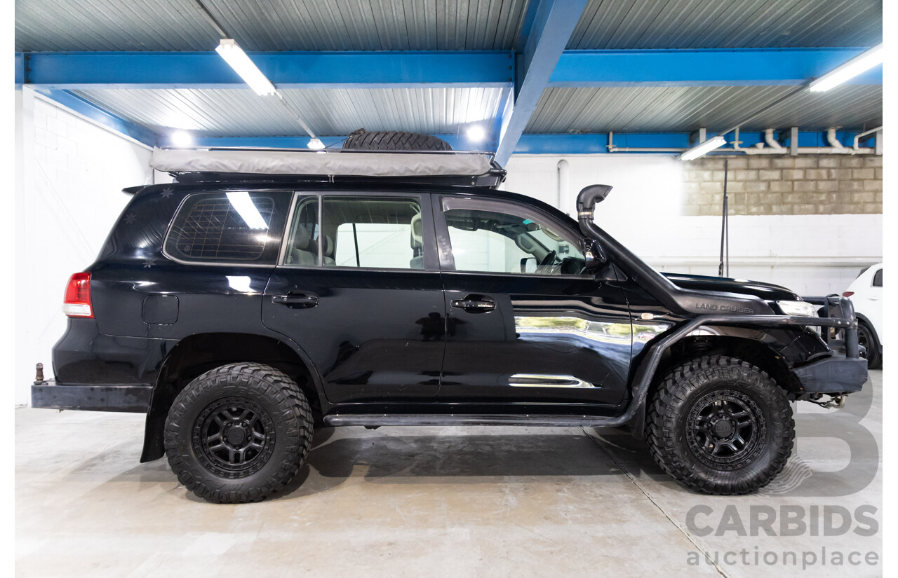 2/2008 Toyota Landcruiser GXL (4x4) VDJ200R 4d Wagon Ebony Black Turbo Diesel V8 4.5L