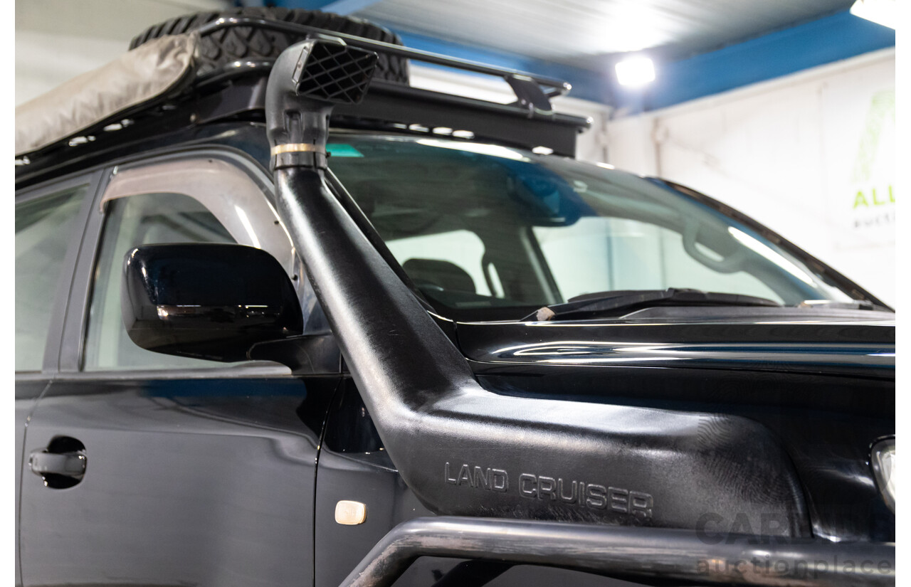 2/2008 Toyota Landcruiser GXL (4x4) VDJ200R 4d Wagon Ebony Black Turbo Diesel V8 4.5L