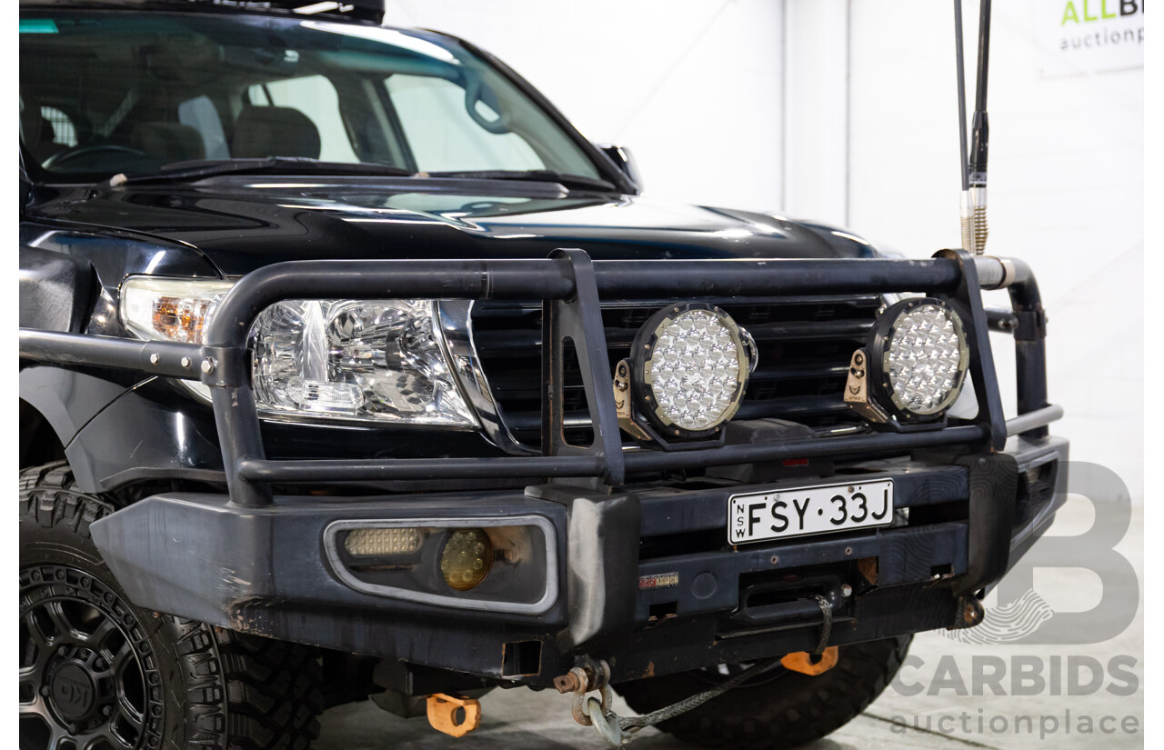2/2008 Toyota Landcruiser GXL (4x4) VDJ200R 4d Wagon Ebony Black Turbo Diesel V8 4.5L
