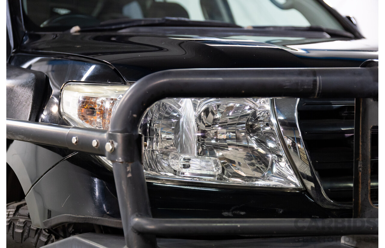 2/2008 Toyota Landcruiser GXL (4x4) VDJ200R 4d Wagon Ebony Black Turbo Diesel V8 4.5L