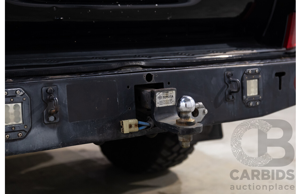 2/2008 Toyota Landcruiser GXL (4x4) VDJ200R 4d Wagon Ebony Black Turbo Diesel V8 4.5L