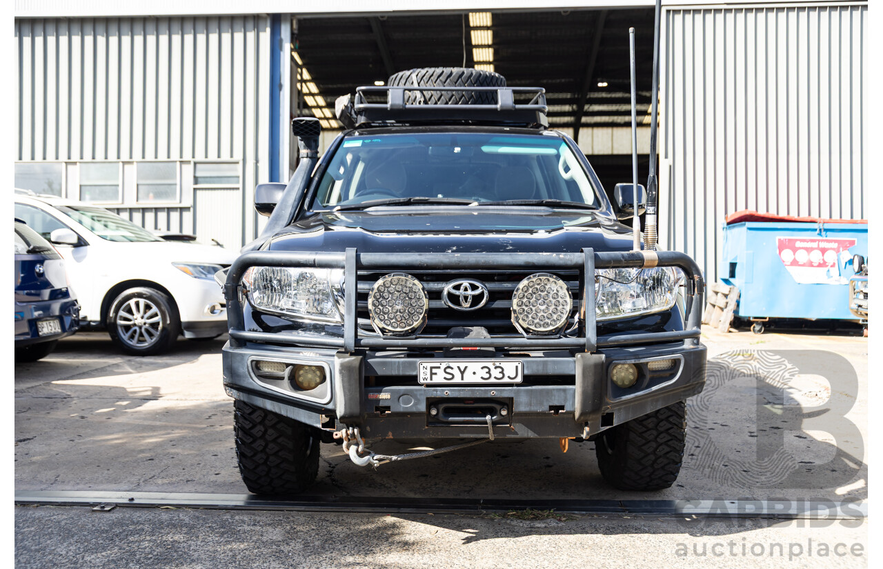 2/2008 Toyota Landcruiser GXL (4x4) VDJ200R 4d Wagon Ebony Black Turbo Diesel V8 4.5L