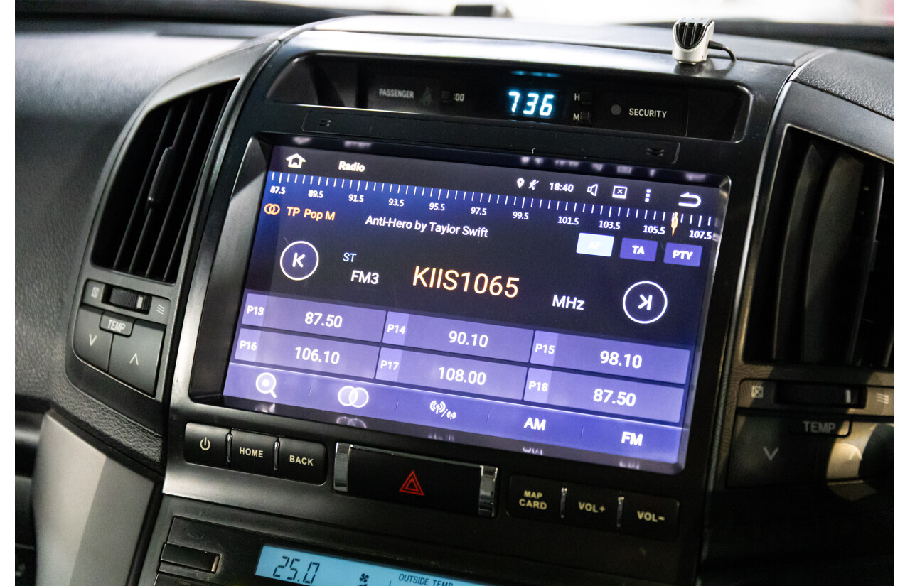 2/2008 Toyota Landcruiser GXL (4x4) VDJ200R 4d Wagon Ebony Black Turbo Diesel V8 4.5L