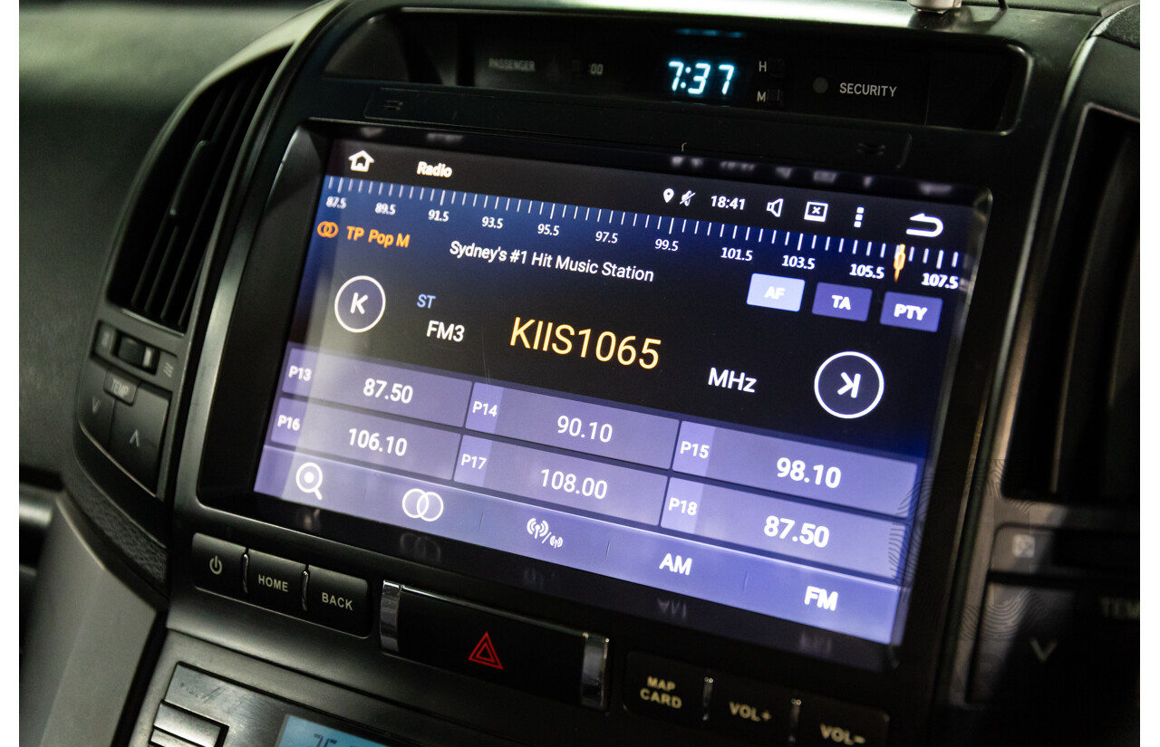 2/2008 Toyota Landcruiser GXL (4x4) VDJ200R 4d Wagon Ebony Black Turbo Diesel V8 4.5L