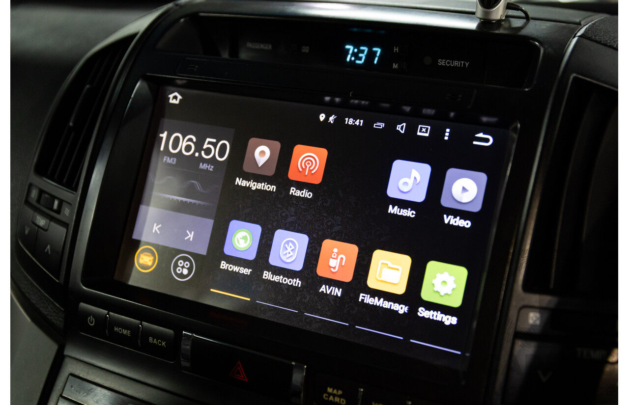 2/2008 Toyota Landcruiser GXL (4x4) VDJ200R 4d Wagon Ebony Black Turbo Diesel V8 4.5L